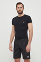 Emporio Armani Underwear tricou lounge print negru 111035.4R513