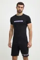 μαύρο Βαμβακερό lounge t-shirt Emporio Armani Underwear 0