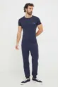 Homewear majica kratkih rukava Emporio Armani Underwear 2-pack mornarsko plava
