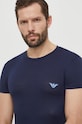 Футболка лаунж Emporio Armani Underwear 2 шт slim тёмно-синий 111670.4R733