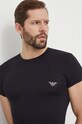 Homewear majica kratkih rukava Emporio Armani Underwear 2-pack 111670.4R733 crna SS24