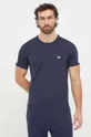 granatowy Emporio Armani Underwear t-shirt lounge Męski