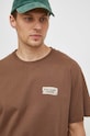 Pepe Jeans t-shirt bawełniany CORBUS PM509377 brązowy