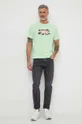 Бавовняна футболка Pepe Jeans Clag зелений