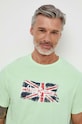 Pepe Jeans t-shirt bawełniany Clag zielony PM509384
