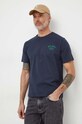 Oblečenie Bavlnené tričko Pepe Jeans REGULAR CAVE PM509388 tmavomodrá