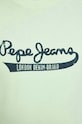 Pepe Jeans pamut póló zöld PM509390