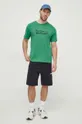 Bombažna kratka majica Pepe Jeans zelena