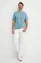Pepe Jeans t-shirt bawełniany Single Carrinson PM509392 niebieski SS24