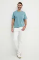 Bombažna kratka majica Pepe Jeans Single Carrinson modra