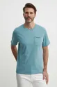 modrá Bavlnené tričko Pepe Jeans Single Carrinson