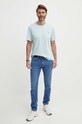 Pepe Jeans t-shirt bawełniany Single Carrinson PM509392 niebieski SS24