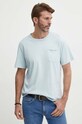 Pepe Jeans t-shirt bawełniany Single Carrinson niebieski PM509392