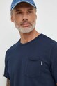Pepe Jeans t-shirt bawełniany Single Carrinson granatowy PM509392