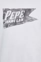 Pepe Jeans t-shirt bawełniany SINGLE CARDIFF PM509401 biały
