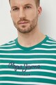 Pepe Jeans t-shirt bawełniany STRIPED EGGO zielony PM509407