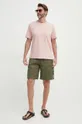 Βαμβακερό μπλουζάκι Pepe Jeans EMB EGGO ροζ