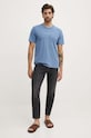 Bavlnené tričko Pepe Jeans EMB EGGO PM509418 modrá AW24