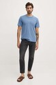Pepe Jeans t-shirt bawełniany EMB EGGO PM509418 niebieski AW24