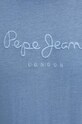 Bavlnené tričko Pepe Jeans EMB EGGO PM509418 modrá