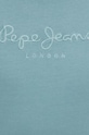 Bavlnené tričko Pepe Jeans EMB EGGO PM509418 modrá