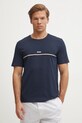 BOSS t-shirt lounge z elastanem granatowy 50515395