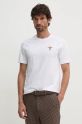 Aeronautica Militare t-shirt in cotone applique bianco TS1580J372