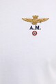 Pamučna majica Aeronautica Militare bijela TS1580J372