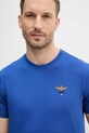 Aeronautica Militare t-shirt in cotone blu TS1580J372