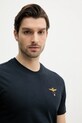 Aeronautica Militare t-shirt bawełniany granatowy TS1580J372