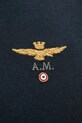 Памучна тениска Aeronautica Militare TS1580J372 тъмносин