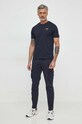 Бавовняна футболка Aeronautica Militare TS1580J372 темно-синій SS25