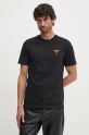 Aeronautica Militare tricou din bumbac negru TS1580J372