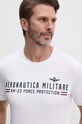 Aeronautica Militare t-shirt bawełniany biały TS1942J538