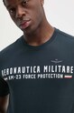 Aeronautica Militare tricou din bumbac TS1942J538 bleumarin
