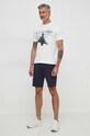 Aeronautica Militare t-shirt bawełniany TS2212J641 beżowy SS24