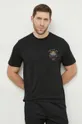μαύρο Βαμβακερό μπλουζάκι Aeronautica Militare