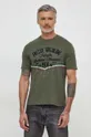 zelena Bombažna kratka majica Aeronautica Militare
