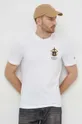 Bombažna kratka majica Aeronautica Militare bela