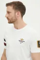 bijela Pamučna majica Aeronautica Militare