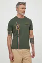 zielony Aeronautica Militare t-shirt bawełniany Męski