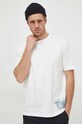 Armani Exchange t-shirt bawełniany beżowy 3DZTLF.ZJ9JZ