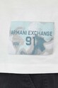 Armani Exchange t-shirt bawełniany 3DZTLF.ZJ9JZ beżowy