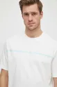 beżowy Armani Exchange t-shirt bawełniany Męski