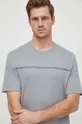 siva Bombažna kratka majica Armani Exchange Moški