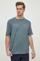 zelena Bombažna kratka majica Armani Exchange Moški