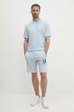 Armani Exchange t-shirt bawełniany 3DZTLR.ZJLFZ niebieski SS24