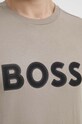 BOSS Green t-shirt bawełniany beżowy 50512866