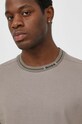 BOSS Green t-shirt bawełniany beżowy 50512867