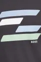 siva Bombažna kratka majica Boss Green